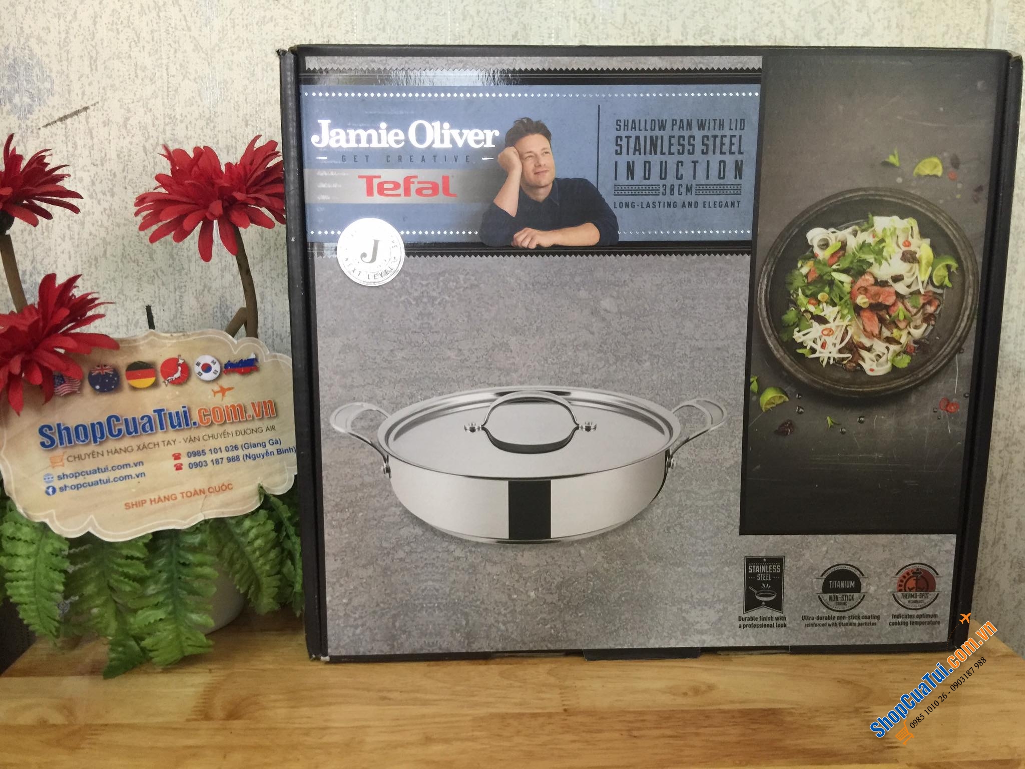 NỒI LẨU - NỒI HẦM TEFAL CHỐNG DÍNH 30 CM