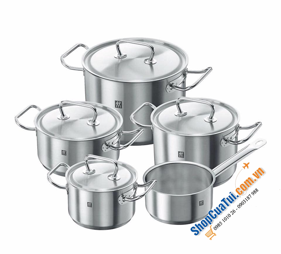 Bộ Nồi mới 100% từ Đức Zwilling Twin Classic 5 món đẹp toàn diện từ chất liệu kết kiểu dáng.