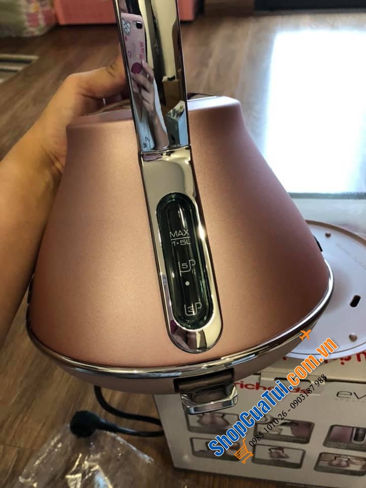 Ấm siêu tốc Morphy Richards hồng siêu siêu đẹp 1,5 lít