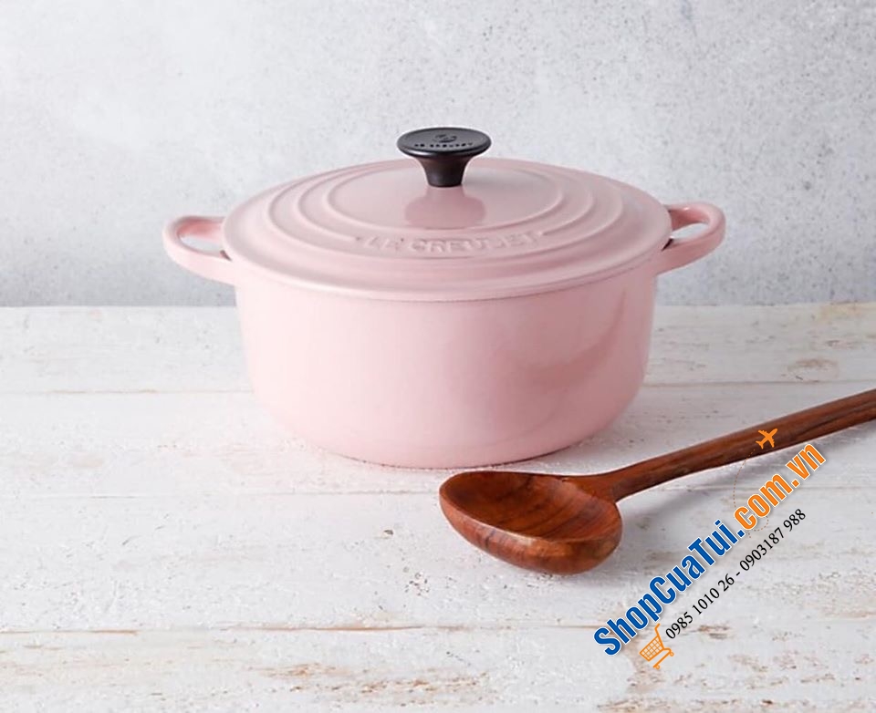 NỒI GANG LE CREUSETE 20 CM - Dung tích 2,4 LIT - CAO TẦM 14 cm