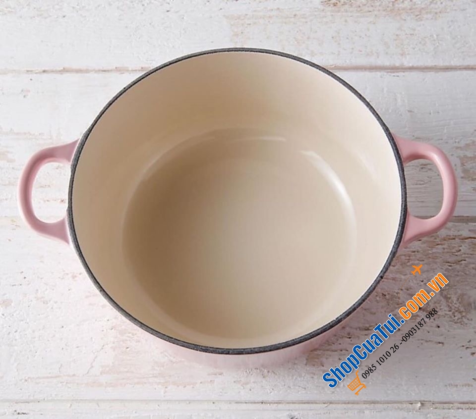 NỒI GANG LE CREUSETE 20 CM - Dung tích 2,4 LIT - CAO TẦM 14 cm