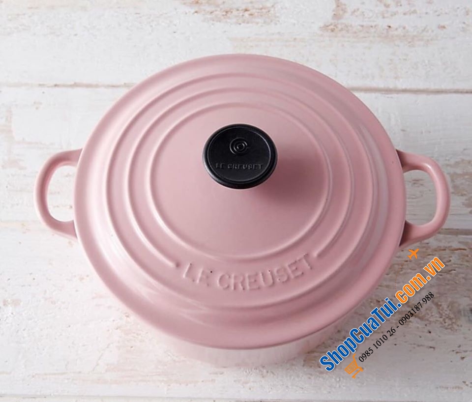 NỒI GANG LE CREUSETE 20 CM - Dung tích 2,4 LIT - CAO TẦM 14 cm