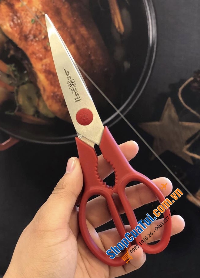 TRỌN BỘ SET 3 DAO KÉO NẠO ZWILLING GRIP ĐỎ.