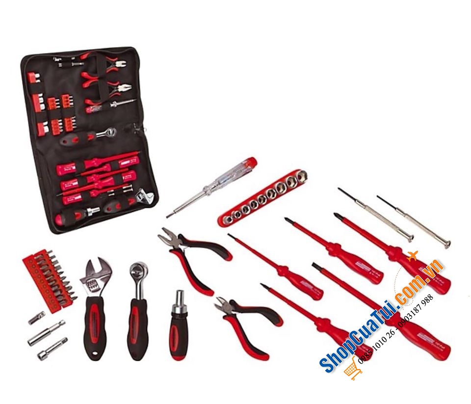 BỘ DỤNG CỤ SỬA CHỮA ĐIỆN MANNESMANN 45 MÓN
