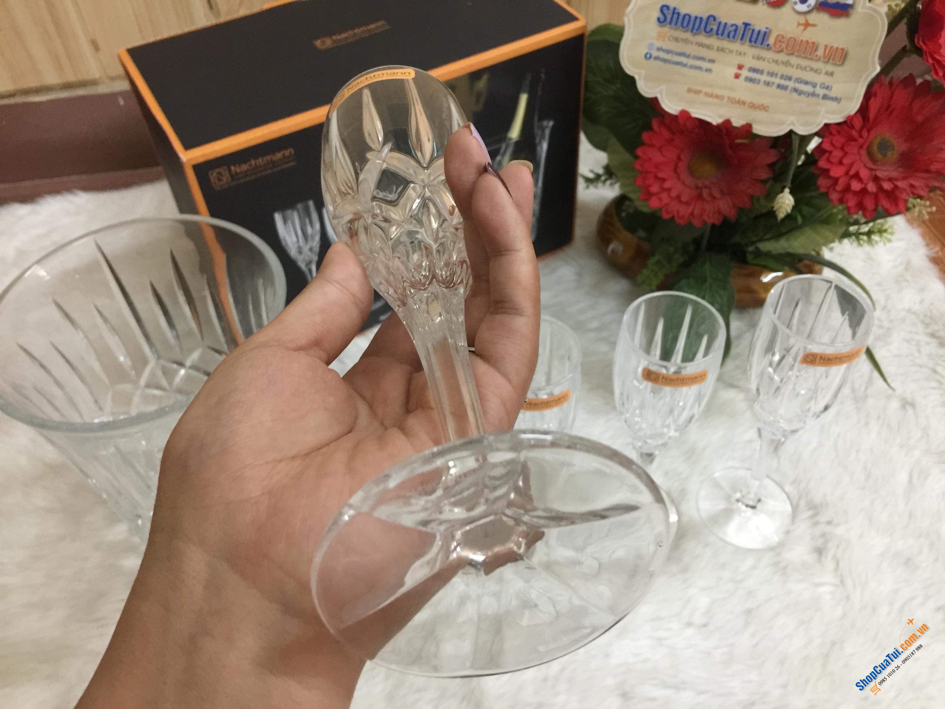 BÌNH ƯỚP LẠNH RƯỢU , CHAMPAGNE VÀ 4 LY UỐNG CHAMPAGNE NACHTMANN