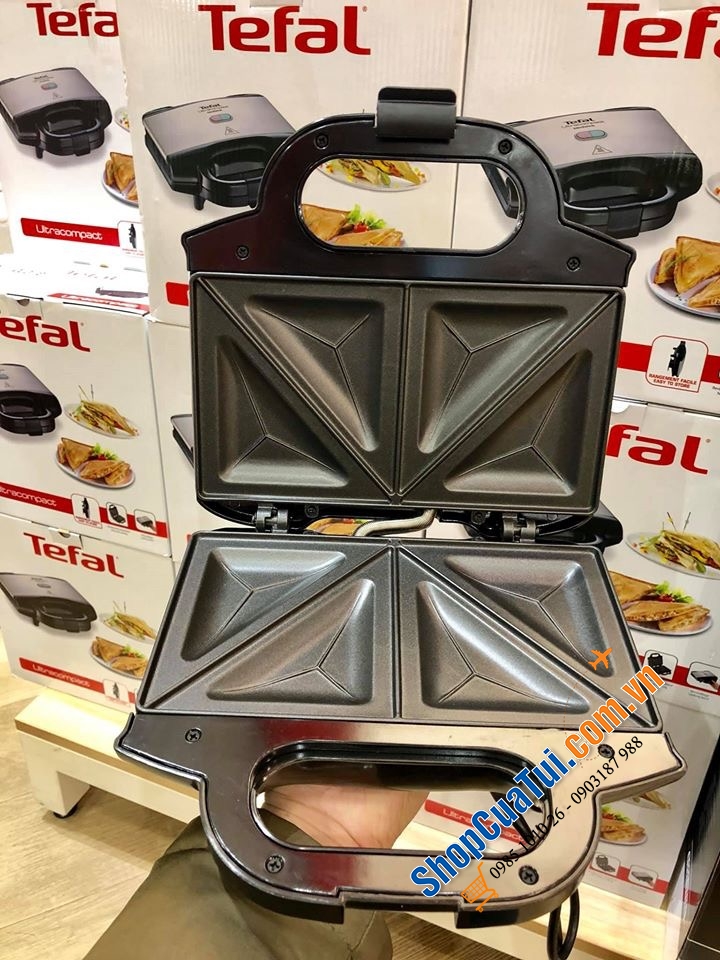 Máy nướng Sandwich, bánh mì Tefal thép không gỉ.