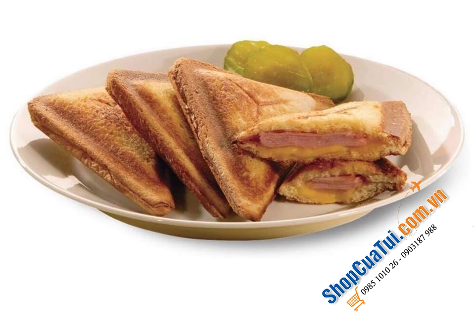 Máy nướng Sandwich, bánh mì Tefal thép không gỉ.