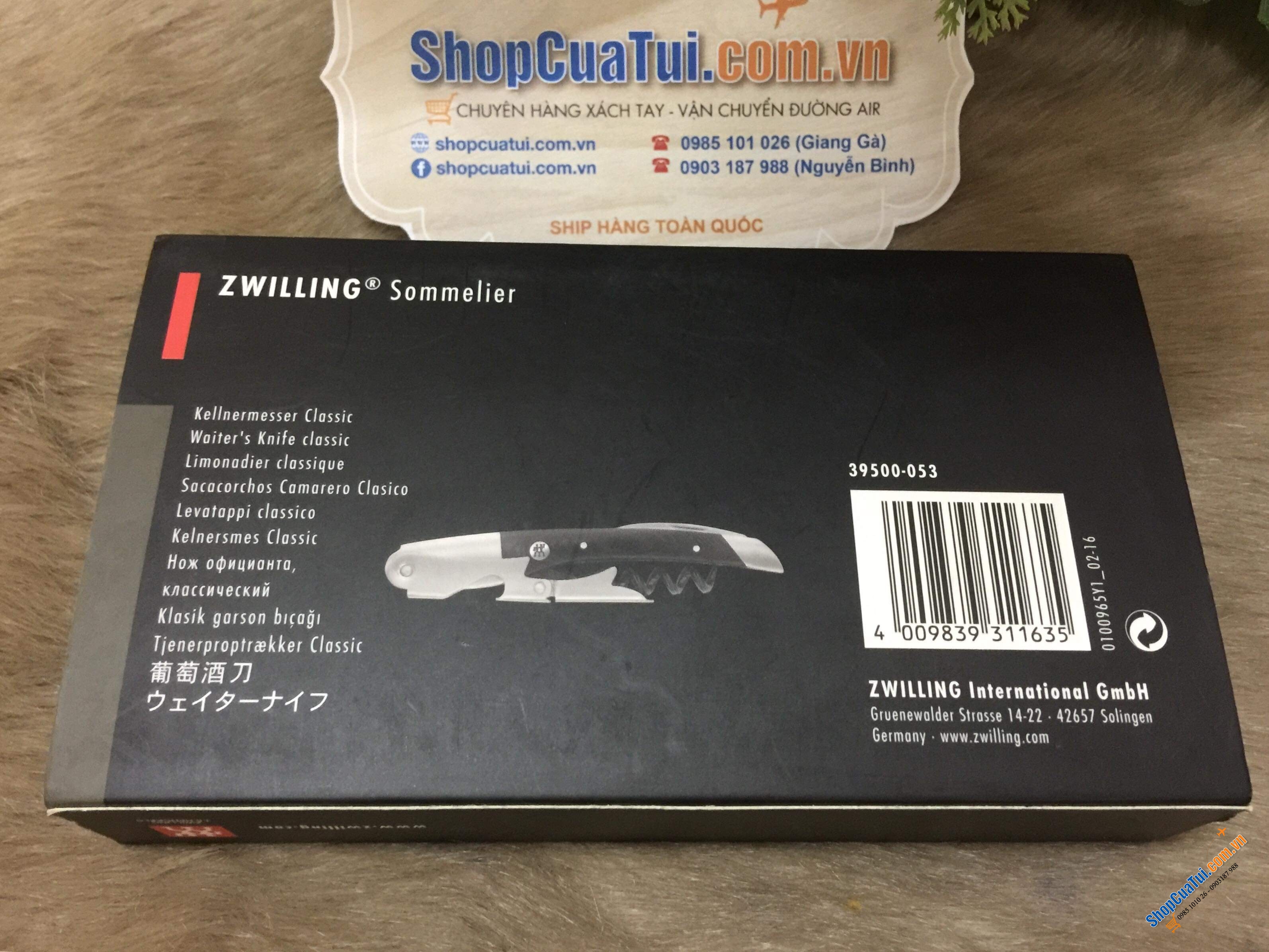 DỤNG CỤ MỞ RƯỢU VANG - MỞ BIA, NƯỚC NGỌT CAO CẤP ZWILLING