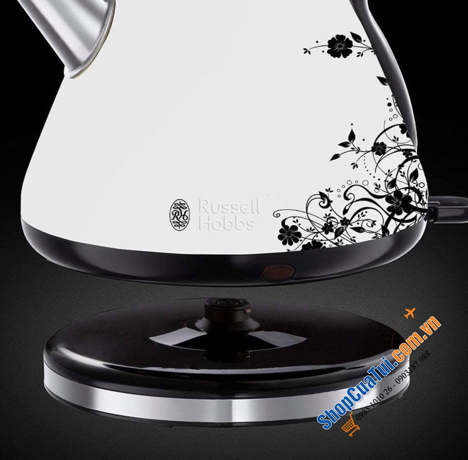 Ấm siêu tốc Russell Hobbs 1.7lit - công suất 2400w.