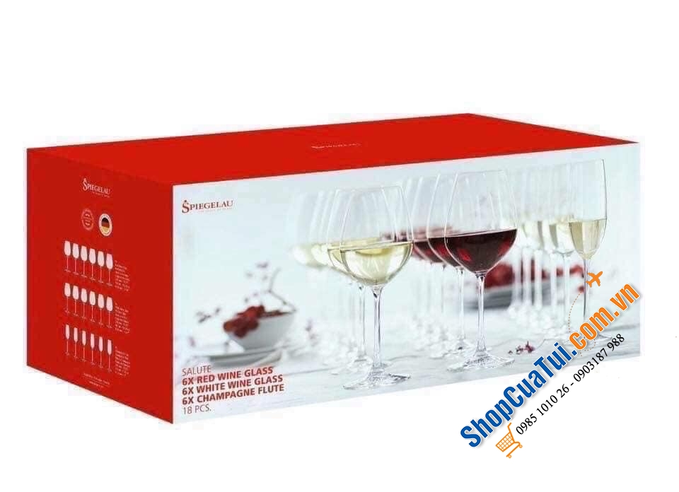SET 18 LY THUỶ TINH SIÊU CẤP SPIEGELAU - MADE IN GERMANY