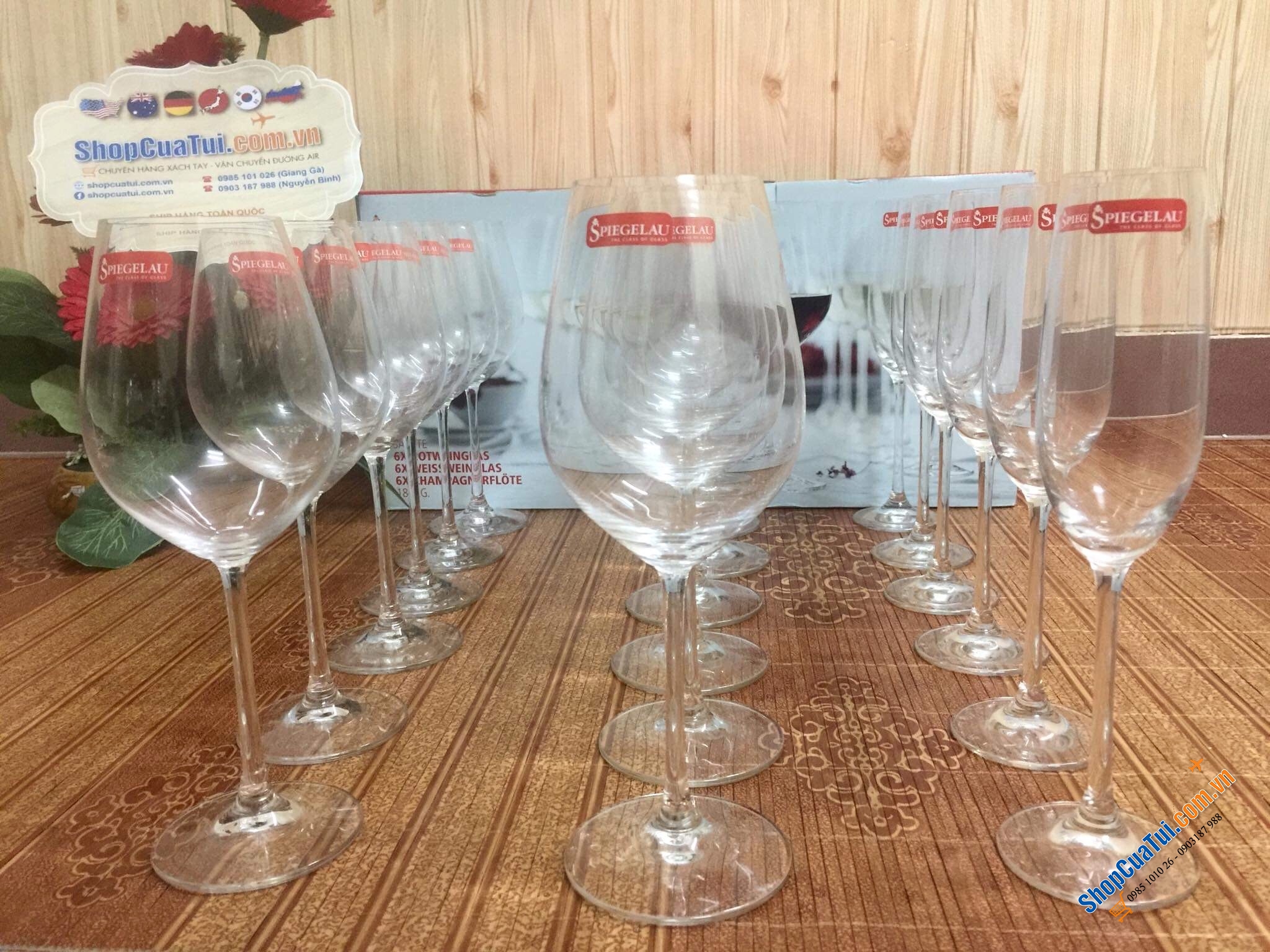 SET 18 LY THUỶ TINH SIÊU CẤP SPIEGELAU - MADE IN GERMANY