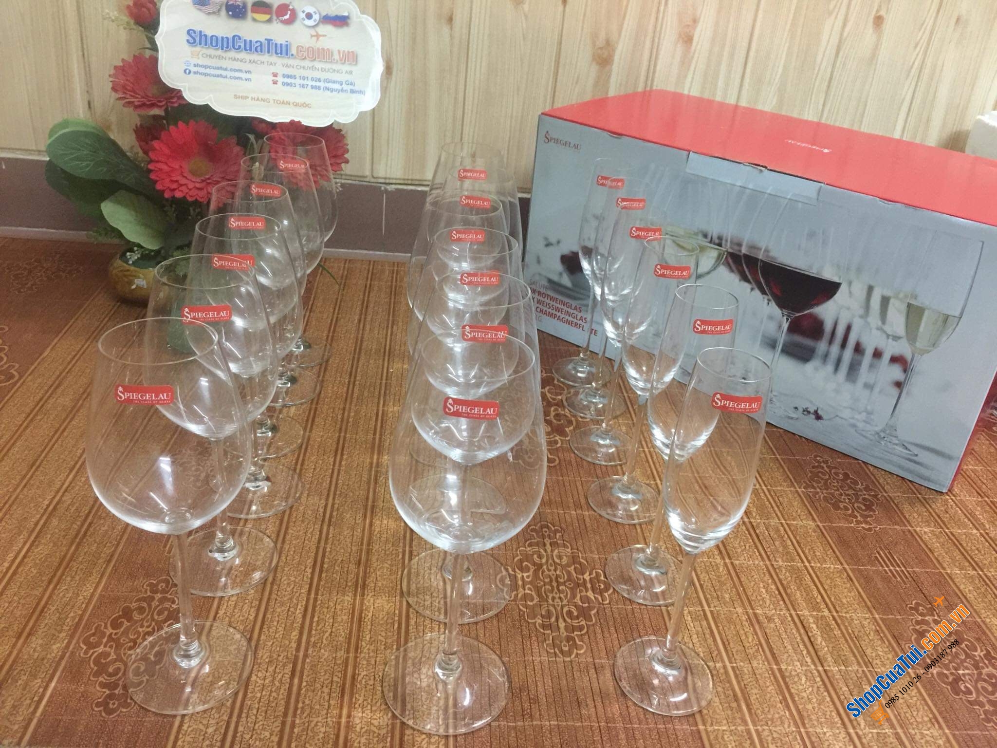 SET 18 LY THUỶ TINH SIÊU CẤP SPIEGELAU - MADE IN GERMANY