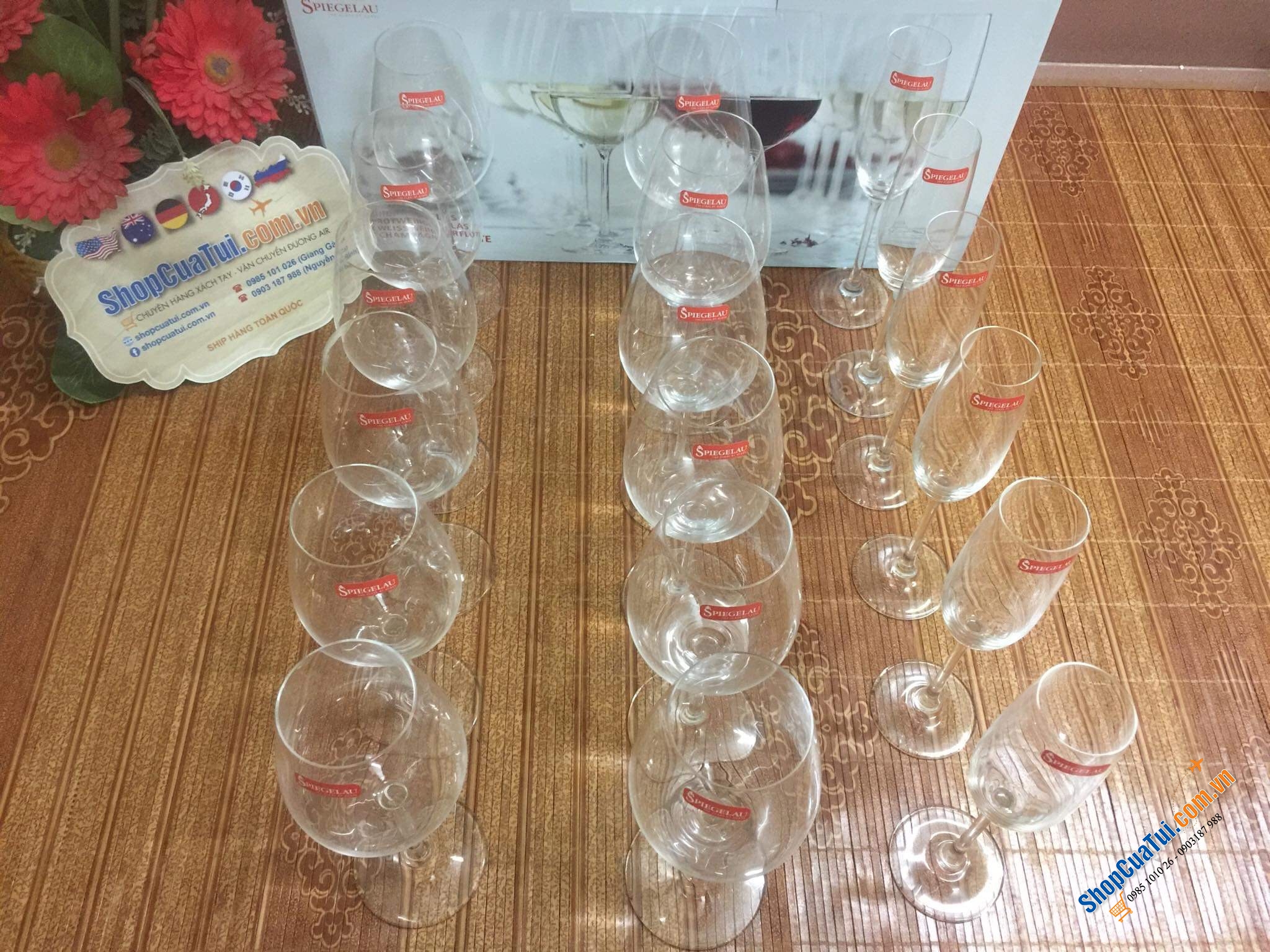 SET 18 LY THUỶ TINH SIÊU CẤP SPIEGELAU - MADE IN GERMANY