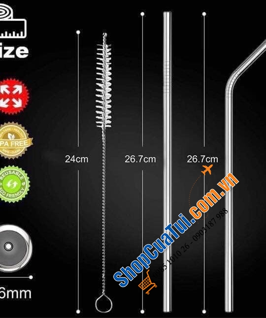 Ống hút inox Grand