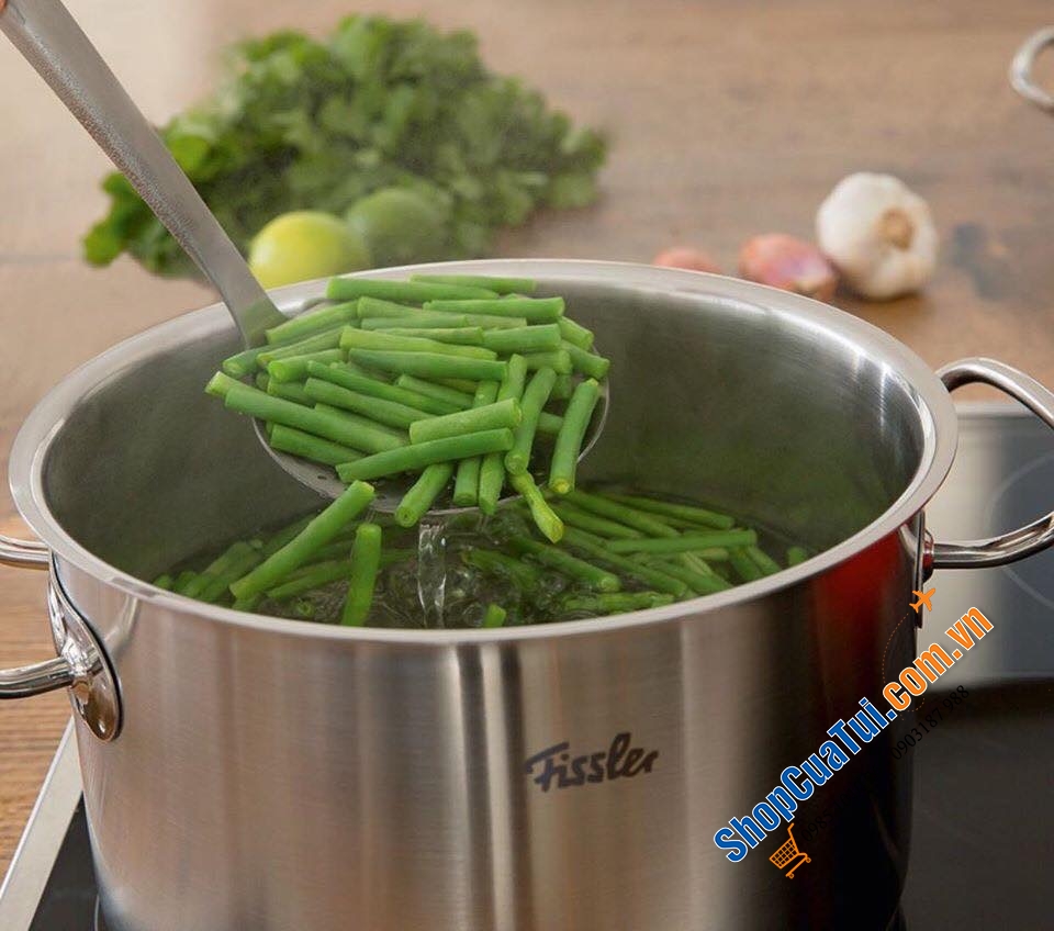 Bộ Fissler Profi Original 6 món (5 nồi + 1 xửng hấp) tặng thêm 1 bộ phụ kiện Multitalent Q