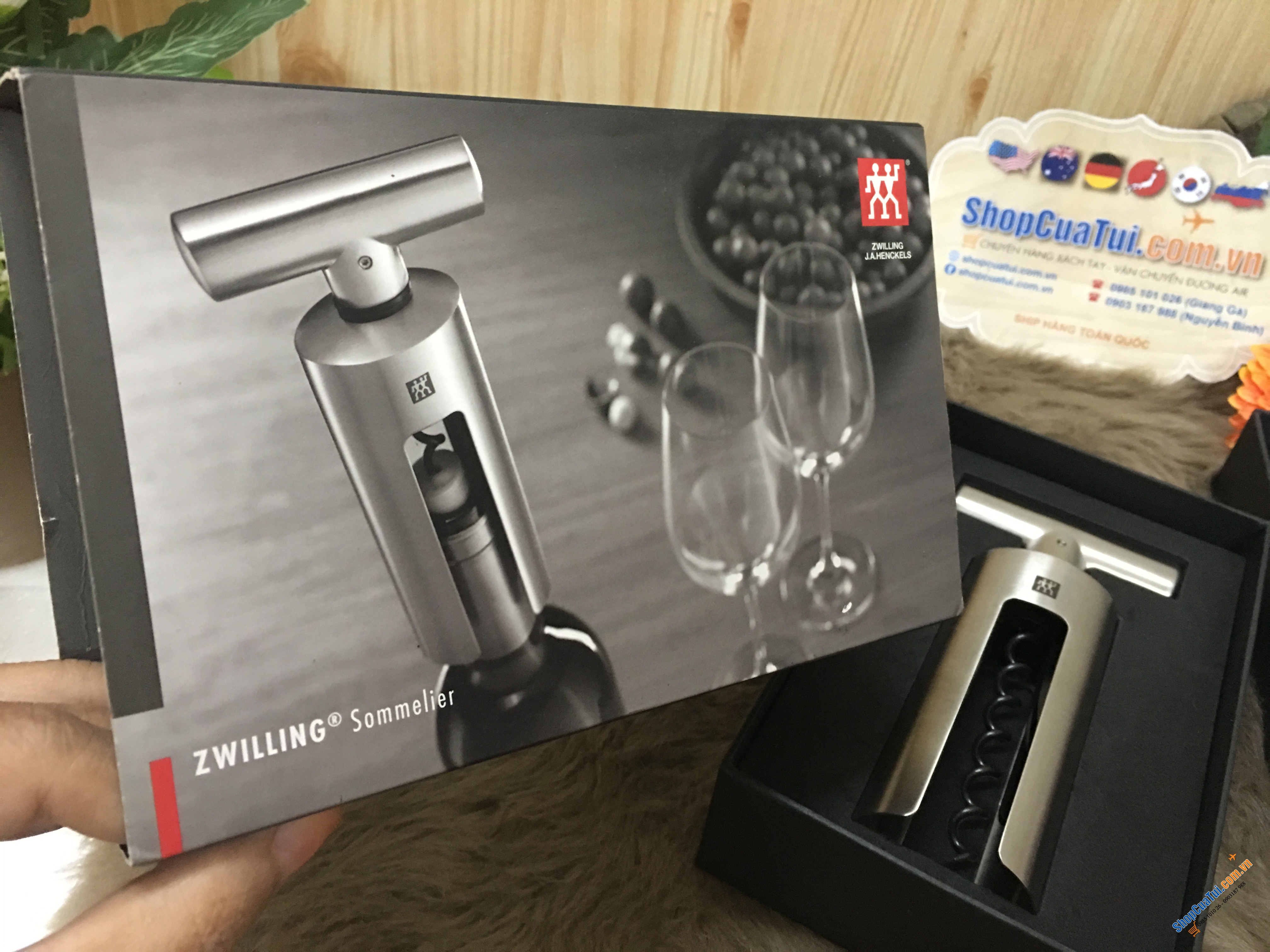 DỤNG CỤ MỞ RƯỢU VANG CAO CẤP ZWILLING LOẠI TO