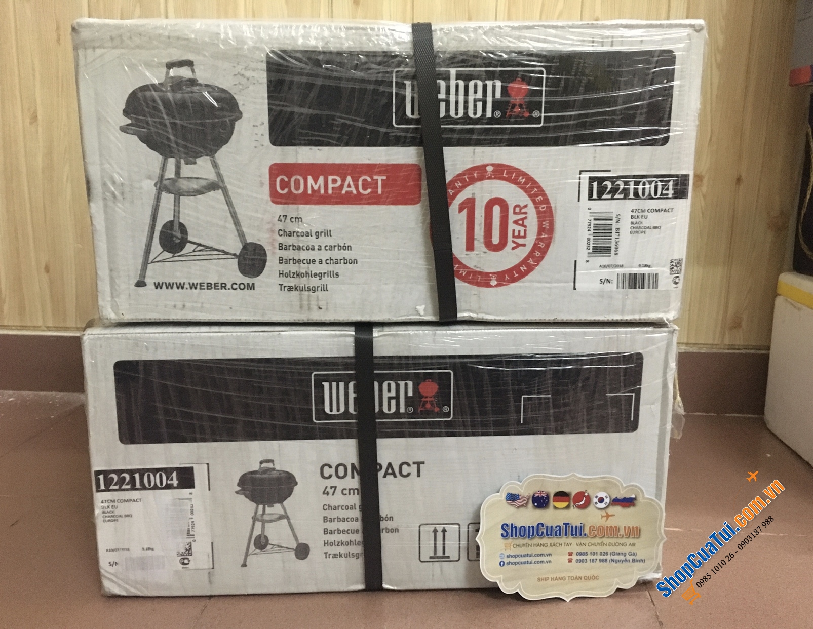 BẾP NƯỚNG THAN HOA NGOÀI TRỜI WEBER ĐƯỜNG KÍNH 47CM
