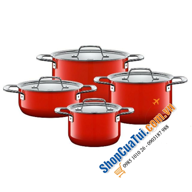 Bộ nồi Silit Silargan Zeno vung thép 4 món - Made in Germany - Hãng bảo hành 30 năm