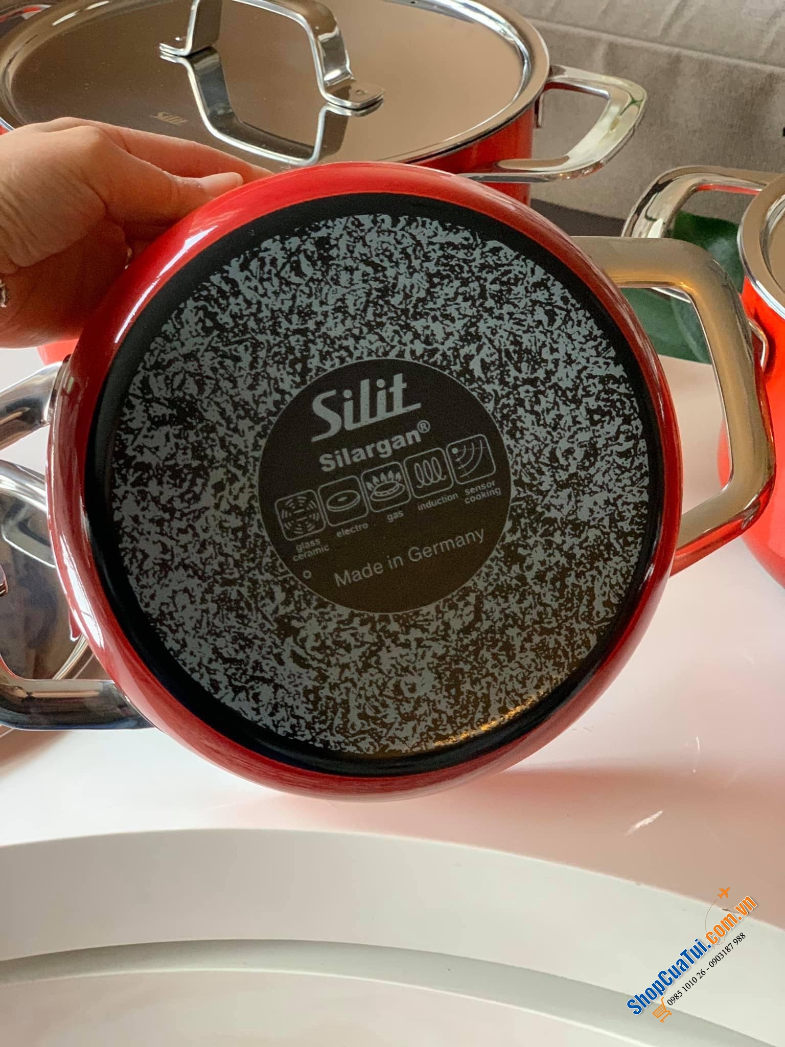 Bộ nồi Silit Silargan Zeno vung thép 4 món - Made in Germany - Hãng bảo hành 30 năm