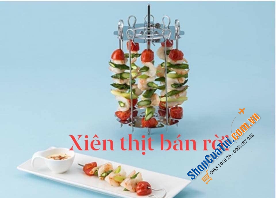 NỒI CHIÊN NƯỚNG KHÔNG DẦU THẦN THÁNH KLARSTEIN TURBO 9 LÍT ĐỜI MỚI NHẤT CHIÊN NƯỚNG GÀ, NGAN NGUYÊN CON LỚN - MÀU XANH