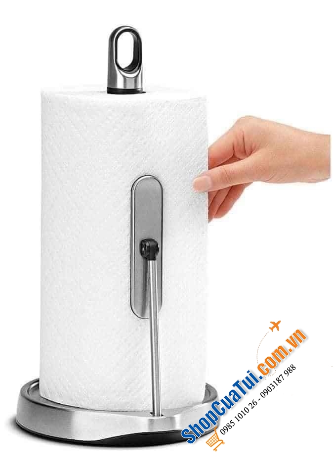 DỤNG CỤ ĐỂ GIẤY NHÀ BẾP INOX SIMPLEHUMAN