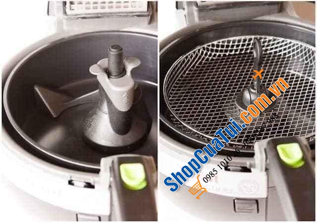 NỒI CHIÊN KHÔNG DẦU TEFAL FZ7110 cải tiến kèm thêm vỉ lưới tuyệt ngon cho các món nướng - Made in france