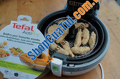 NỒI CHIÊN KHÔNG DẦU TEFAL FZ7110 cải tiến kèm thêm vỉ lưới tuyệt ngon cho các món nướng - Made in france