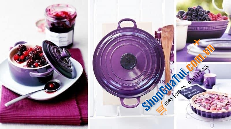 NỒI LE CREUSET TÍM 20CM