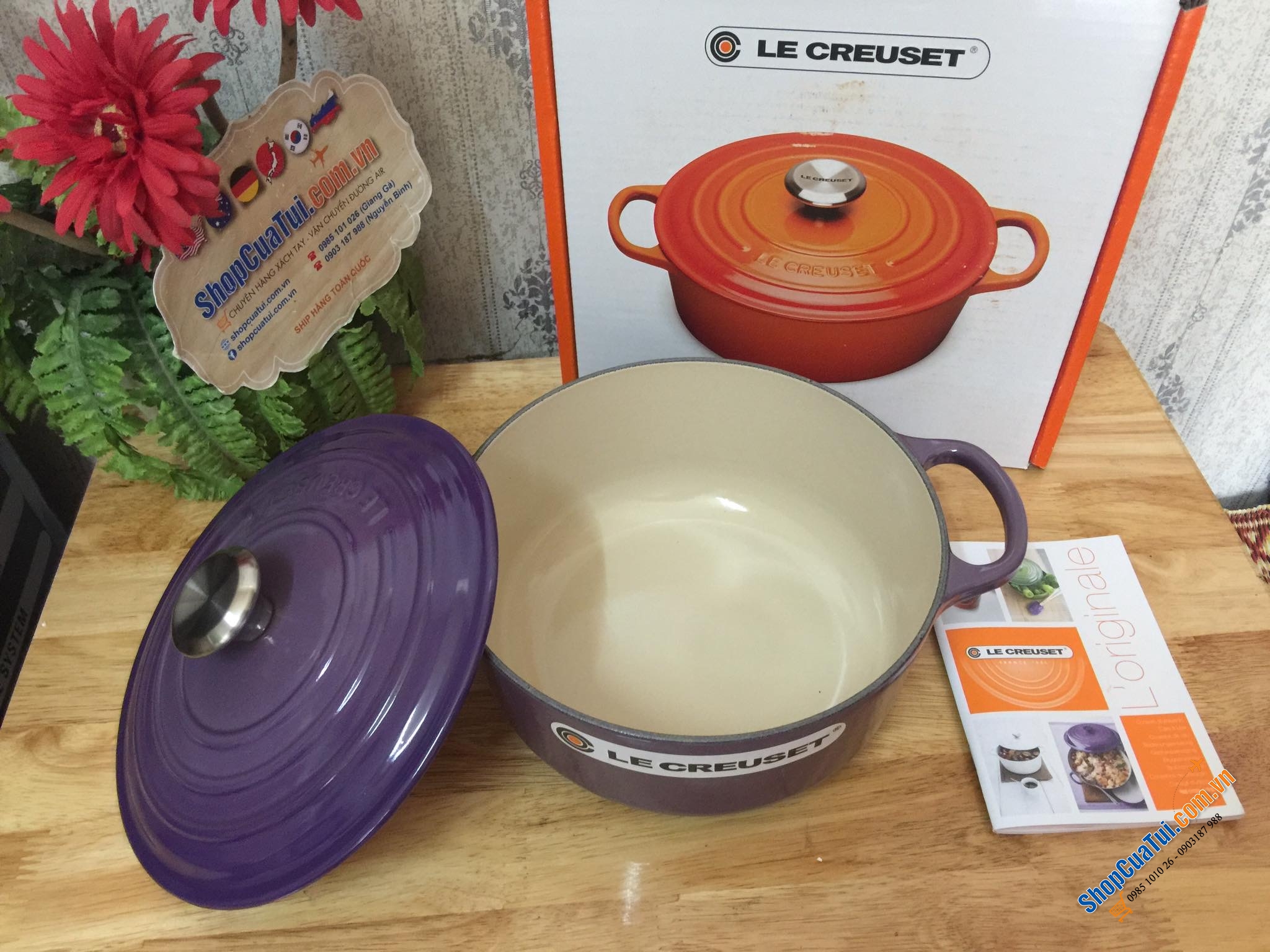 NỒI LE CREUSET TÍM 20CM