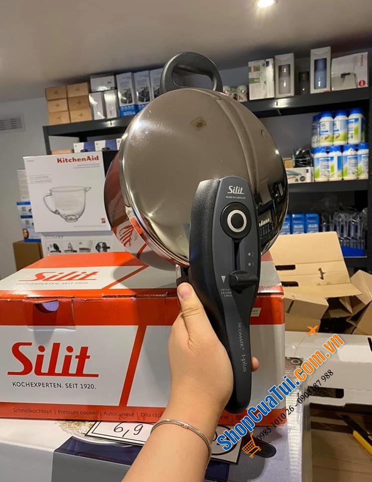 NỒI ÁP SUẤT CAO CẤP SILIT T PLUS MÀU ĐỎ RƯỢU SIÊU HIẾM 6,5 LÍT