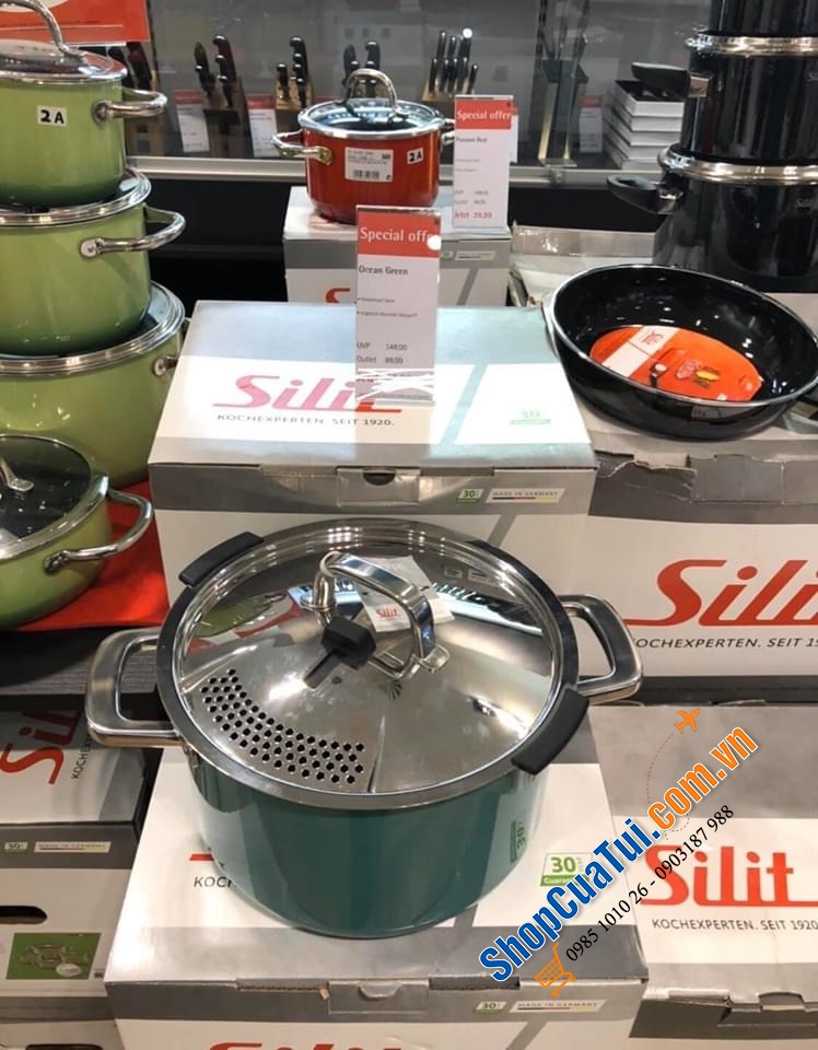 NỒI SILIT OCEAN GREEN CHỐNG DÍNH 24 CM - DUNG TÍCH 6,4 LIT