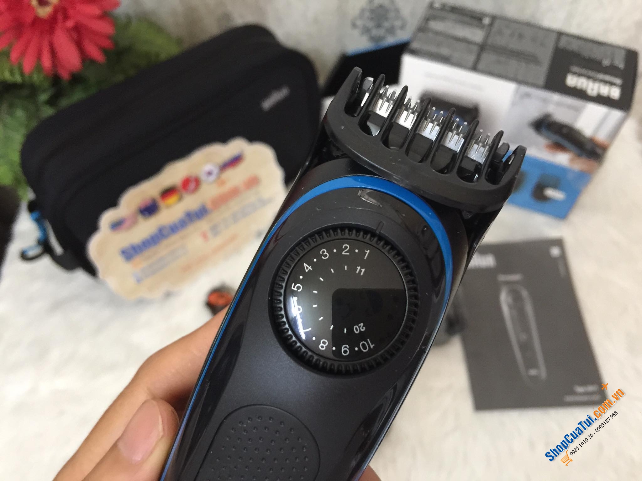 TRỌN BỘ CẠO RÂU BRAUN BT3040 - TẶNG KÈM DAO CẠO RÂU GILLETTE VÀ TÚI ĐỰNG