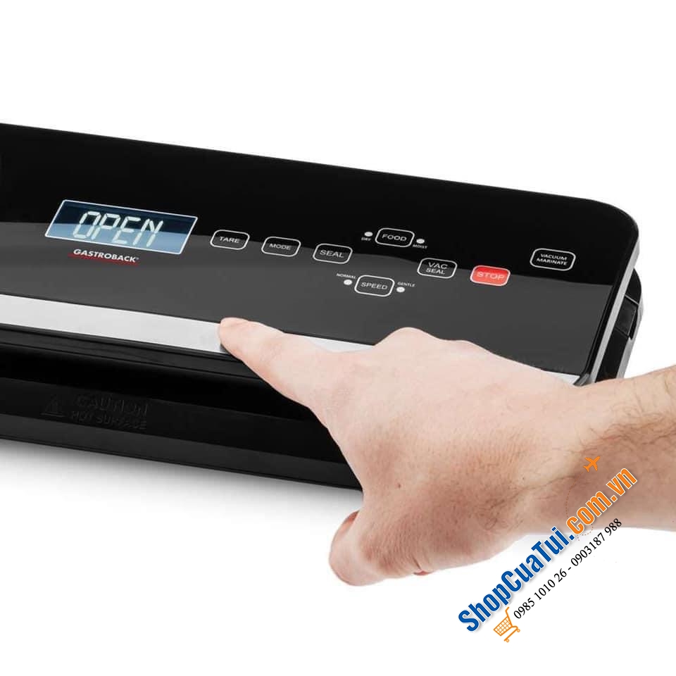 MÁY HÚT CHÂN KHÔNG VÀ CÂN NHÀ BẾP 2 TRONG 1 GASTROBACK DESIGN VAKUUMIERER ADVANCE SCALE PRO