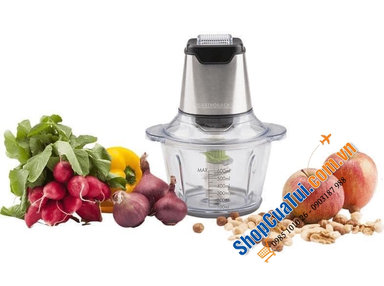 CỐI XAY THỊT, RAU, CỦ QUẢ GASTROBACK MINI CHOPPER PLUS 1.2 lít