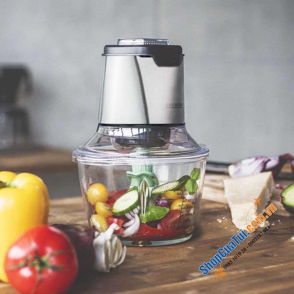 CỐI XAY THỊT, RAU, CỦ QUẢ GASTROBACK MINI CHOPPER PLUS 1.2 lít