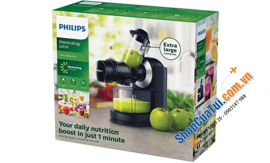 MÁY ÉP CHẬM PHILIPS HR1889/70 150W