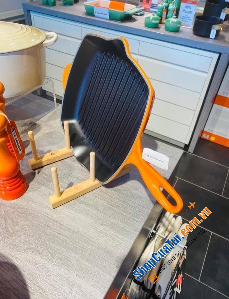 CHẢO NƯỚNG LE CREUSET 26x26 cm.