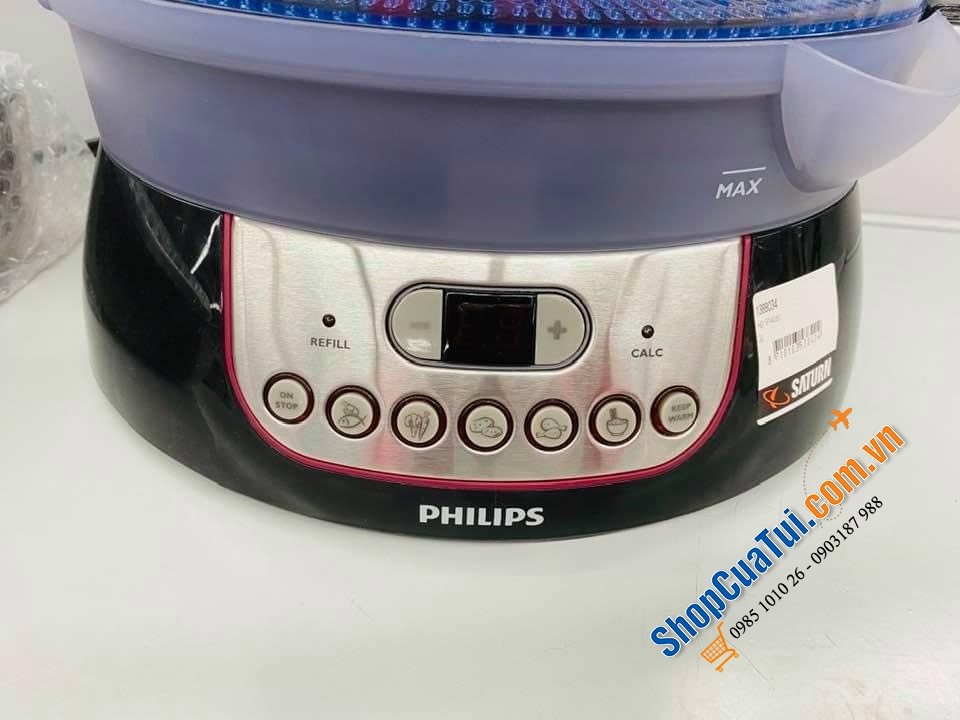 NỒI HẤP 3 TẦNG PHILIPS HD9140/91