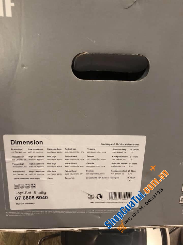 Bộ nồi cao cấp của WMF 5 món, MADE IN GERMANY