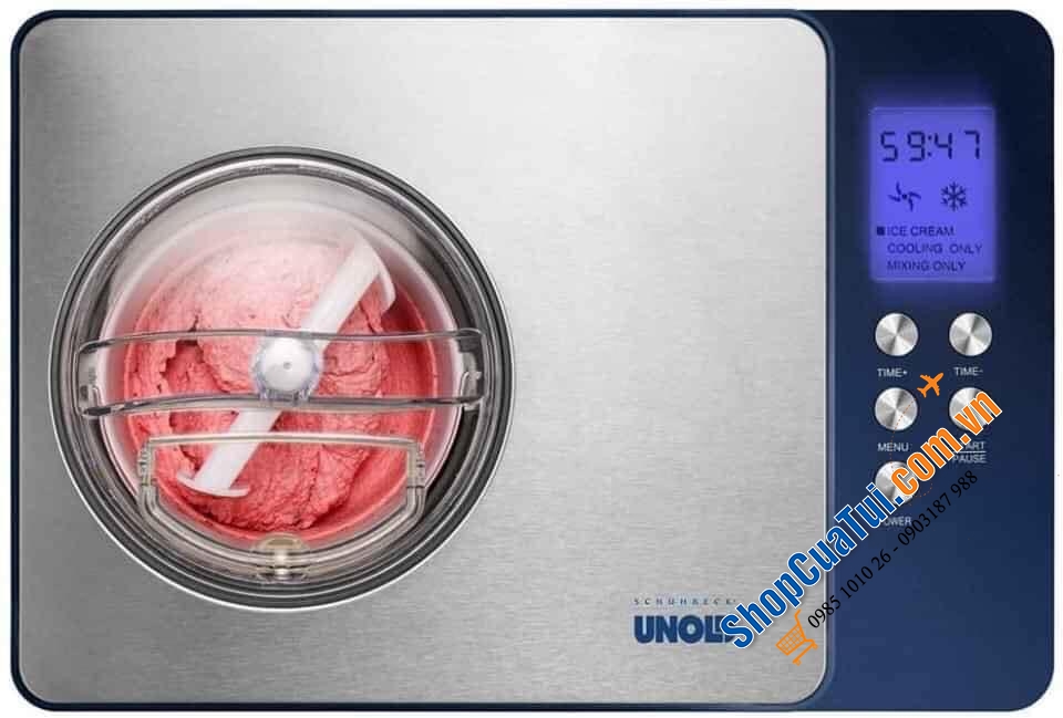 Máy làm kem UNOLD 48818 LÀM LẠNH TỰ ĐỘNG TRỰC TIẾP- Xứng đáng là máy làm kem gia đình số 1