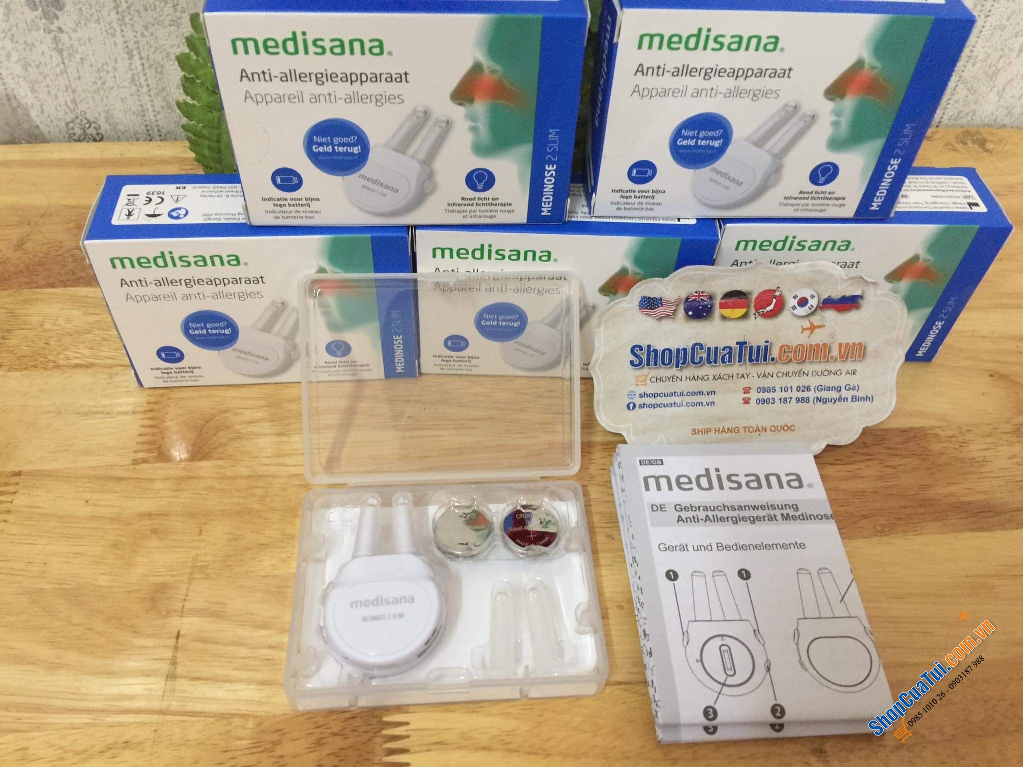 MÁY TRỊ VIÊM MŨI DỊ ỨNG - VIÊM XOANG MEDISANA MEDINOSE 2 SLIM.