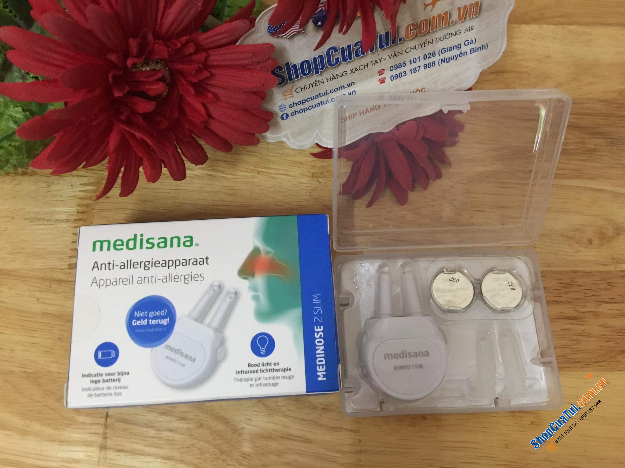 MÁY TRỊ VIÊM MŨI DỊ ỨNG - VIÊM XOANG MEDISANA MEDINOSE 2 SLIM.