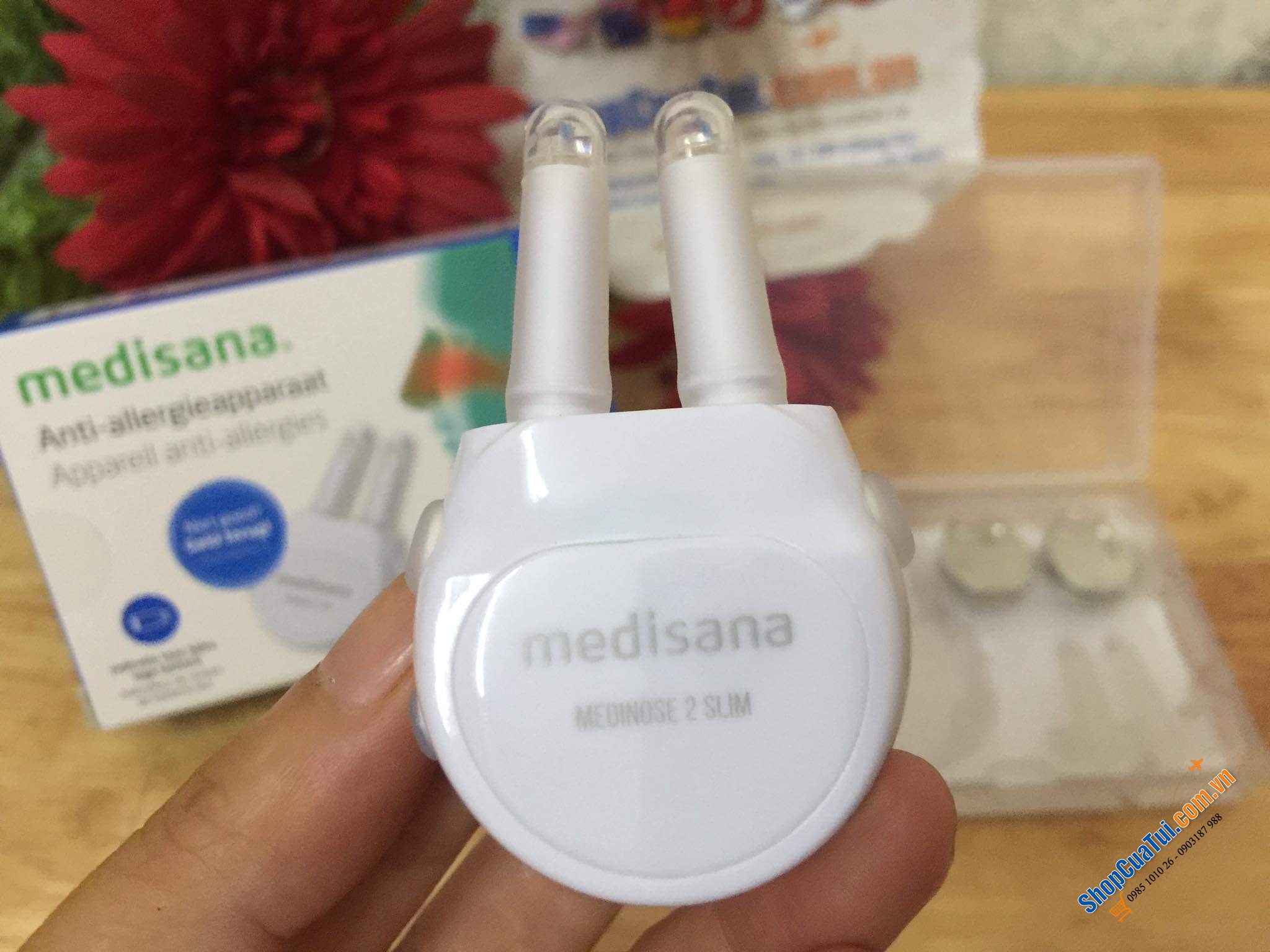 MÁY TRỊ VIÊM MŨI DỊ ỨNG - VIÊM XOANG MEDISANA MEDINOSE 2 SLIM.