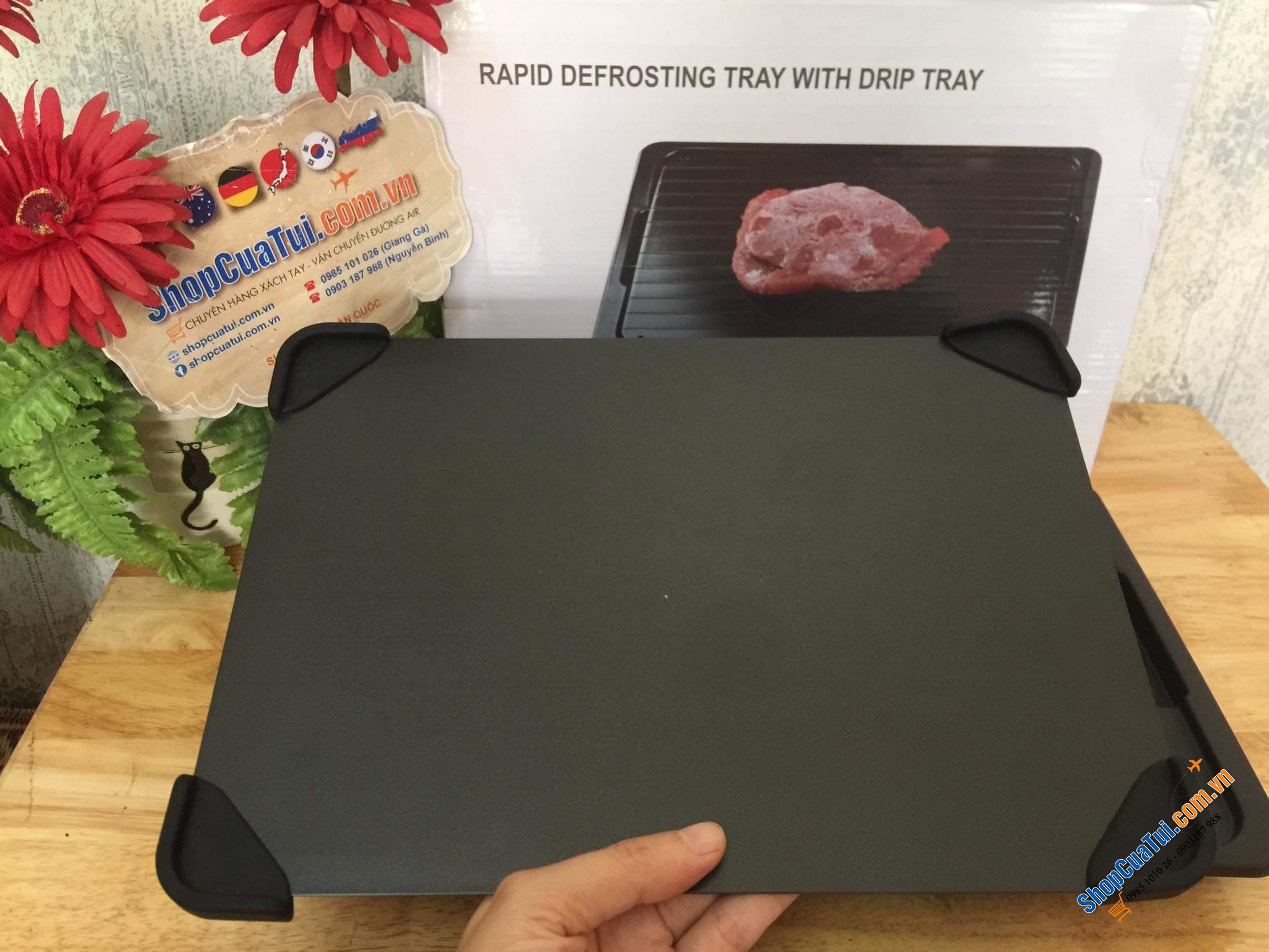 THỚT RÃ ĐÔNG GEMITTO KÈM KHAY HỨNG NƯỚC