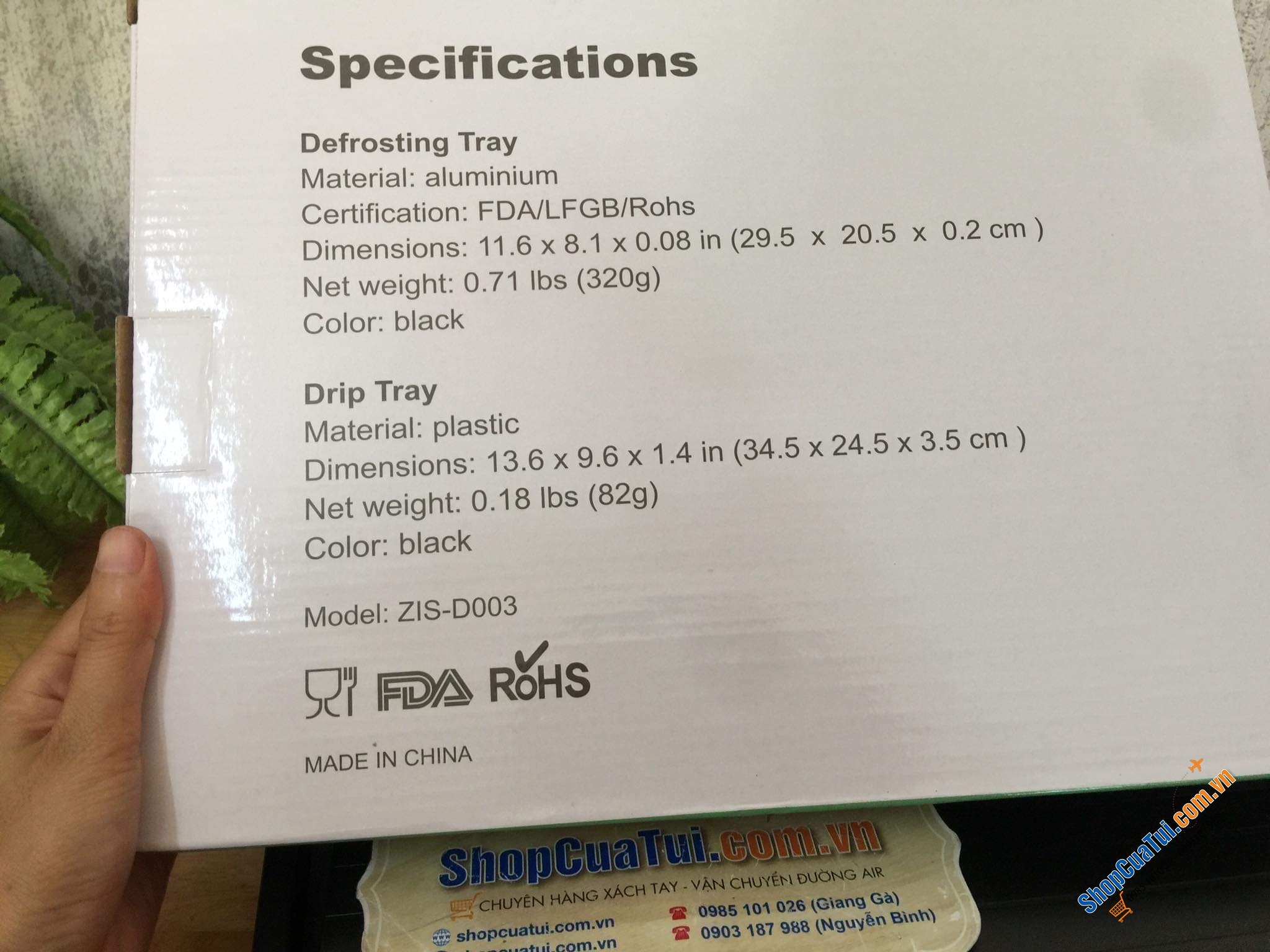 THỚT RÃ ĐÔNG GEMITTO KÈM KHAY HỨNG NƯỚC