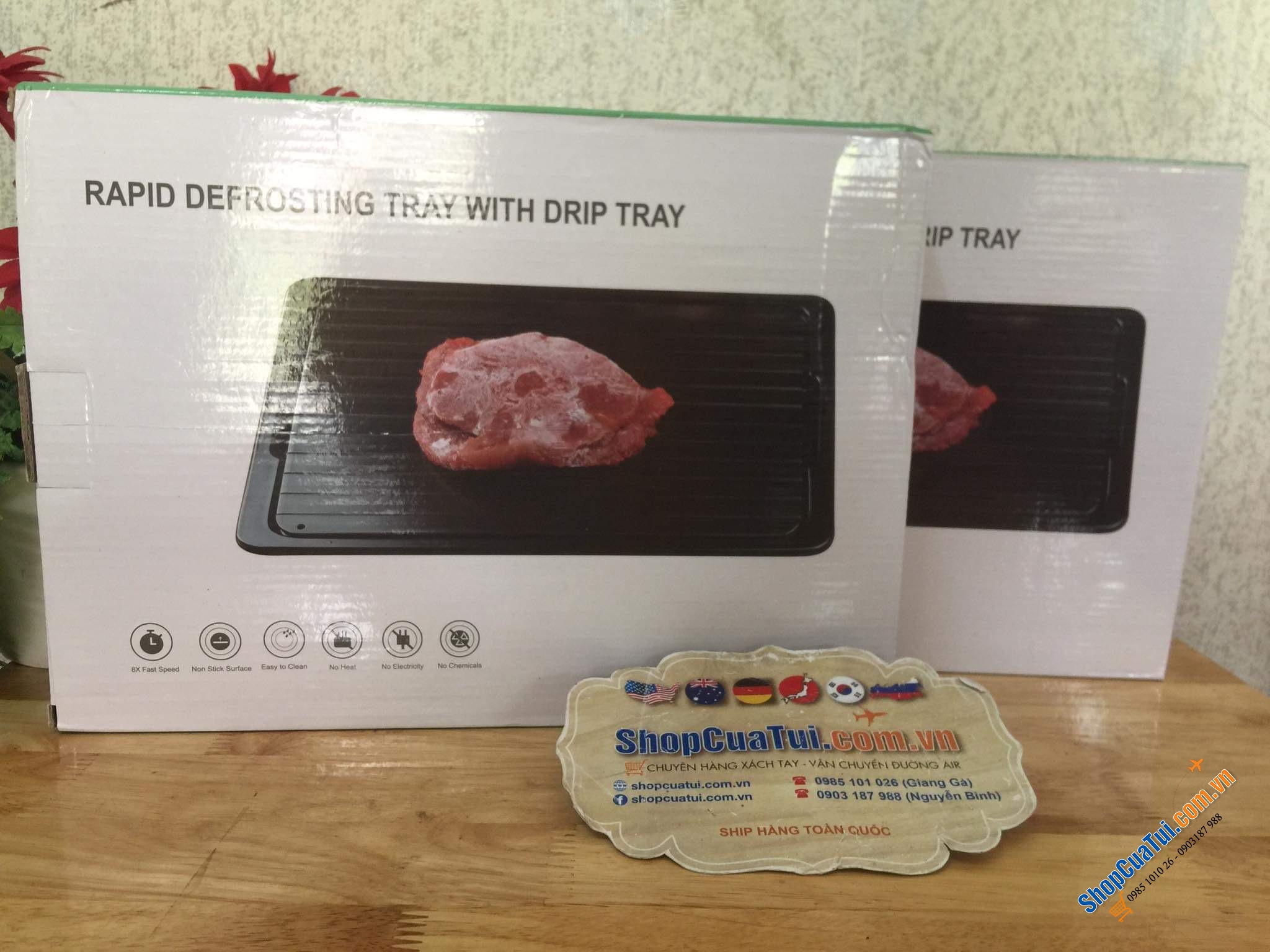 THỚT RÃ ĐÔNG GEMITTO KÈM KHAY HỨNG NƯỚC