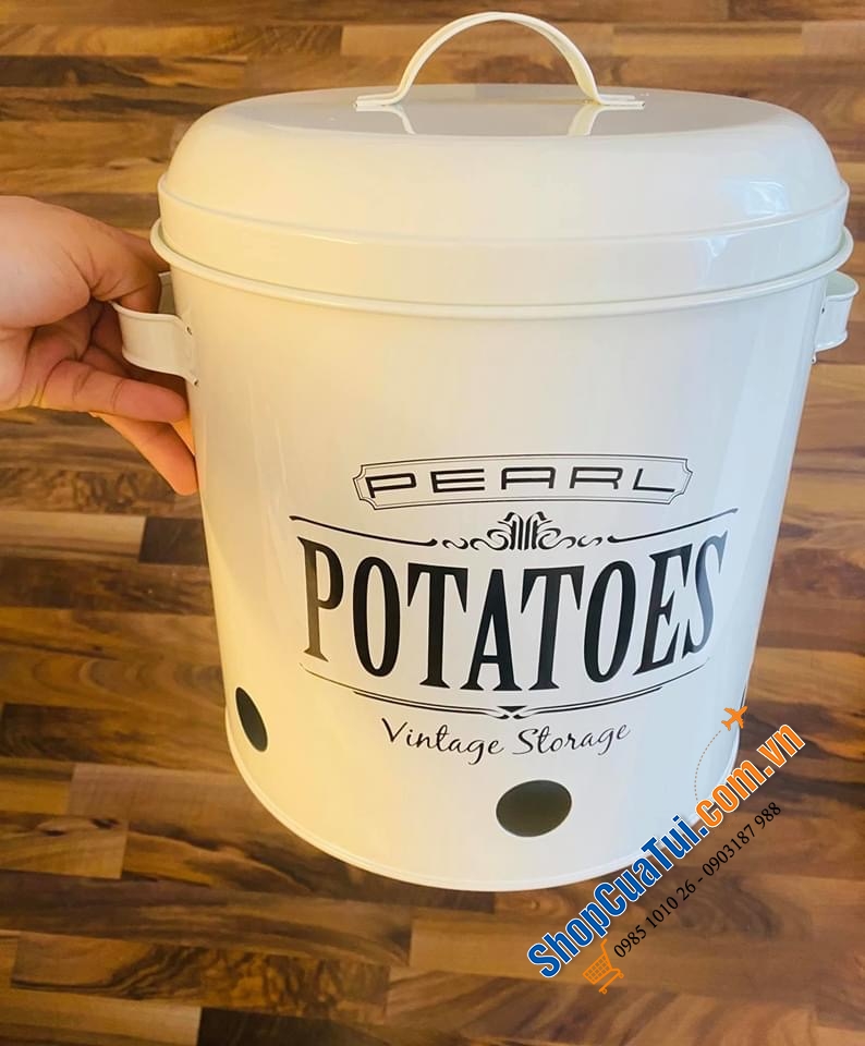 SET 3 HŨ LƯU TRỮ KHOAI TÂY, CÀ RỐT, HÀNH KHÔ PEARL.
