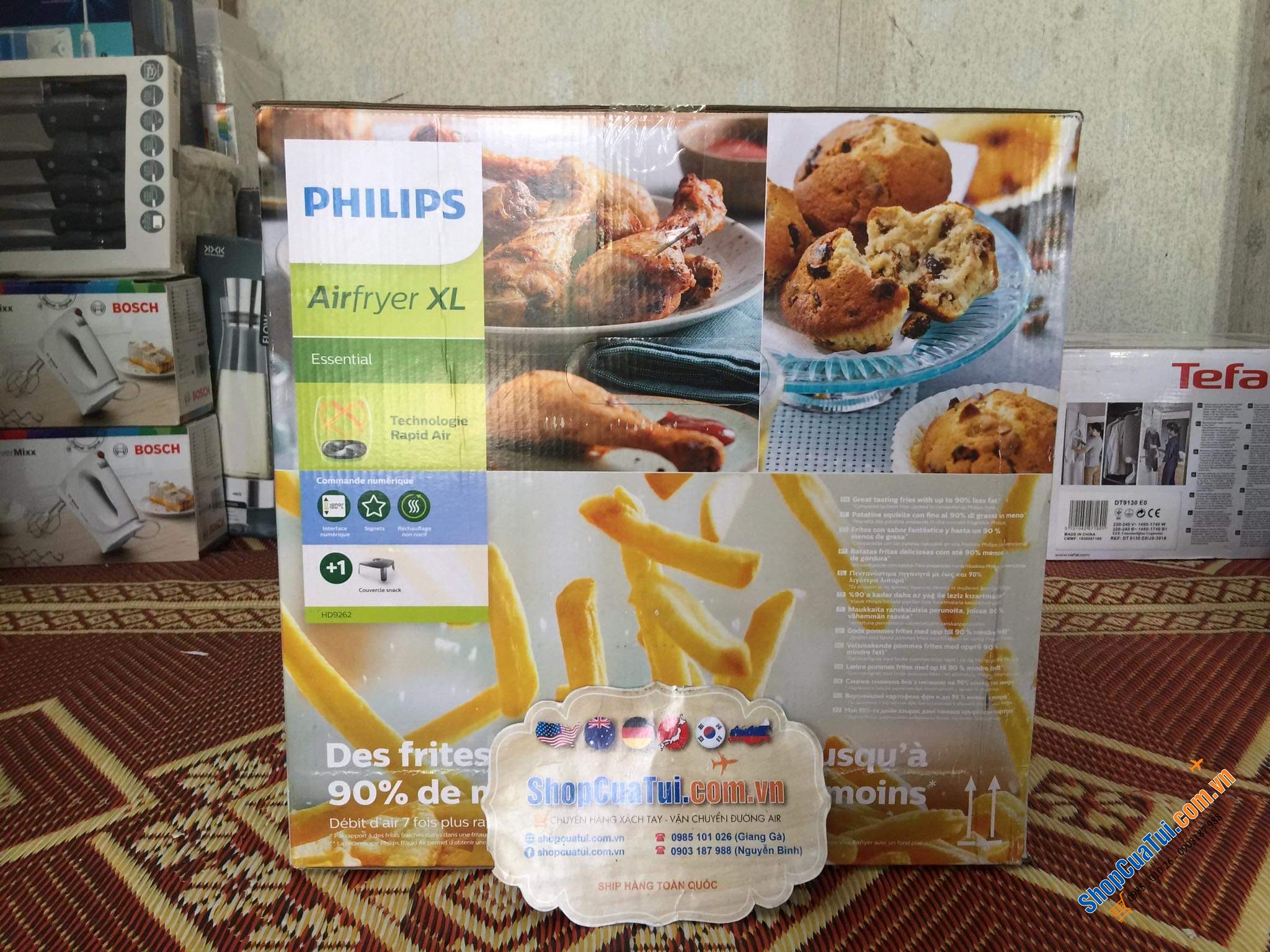 NỒI CHIÊN KHÔNG DẦU PHILIPS HD 9261