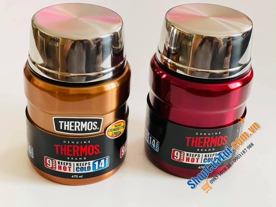 Hộp đựng thức ăn giữ nhiệt Thermos Stainless King Food - Dùng mang đồ ăn đi làm/đi picnic.