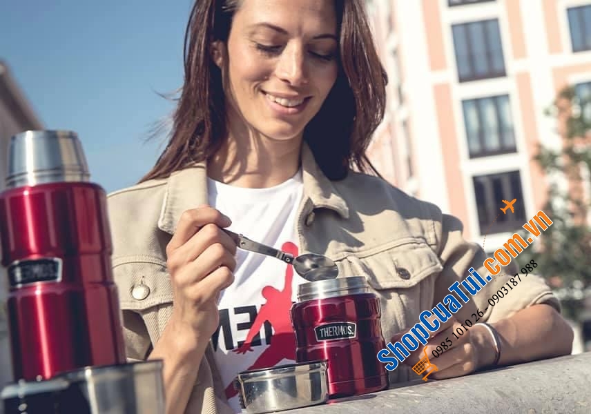 Hộp đựng thức ăn giữ nhiệt Thermos Stainless King Food - Dùng mang đồ ăn đi làm/đi picnic.